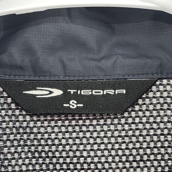 Tigora Men's Geometric Print Chest Logo Golf Windbreaker - S - Picture 3 of 6